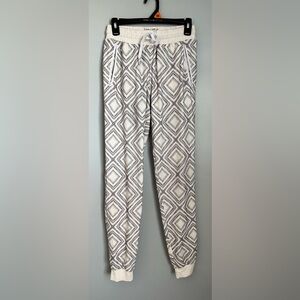 Wolven White with Black Logo Elastic Waistband